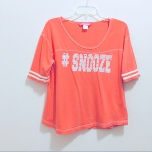 Loungewear #Snooze Pajama Top